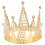 Couronne de mariée décorative FRCOLOR dorée (1 pièce) 1