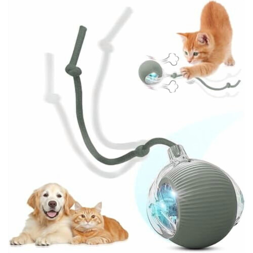 Μπάλα Smart Chase με σχοινί Speedy Tail, επαναφορτιζόμενη USB, αυτοενεργοποιούμενη,