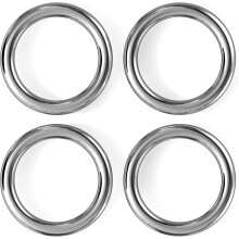 2 3/8 inch Metal O Rings, Stainless Steel Round Ring Buckles, Solid Welded Metal Ring for Dog Collars, Macrame, Hanging Strap Slings