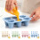Chewable Ice For 6 Cavity Silicone With Edges Iced Maker,Blue 1