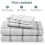 Set de cearșafuri Queen – Microfibră hidro-periată ultra-moale, 5