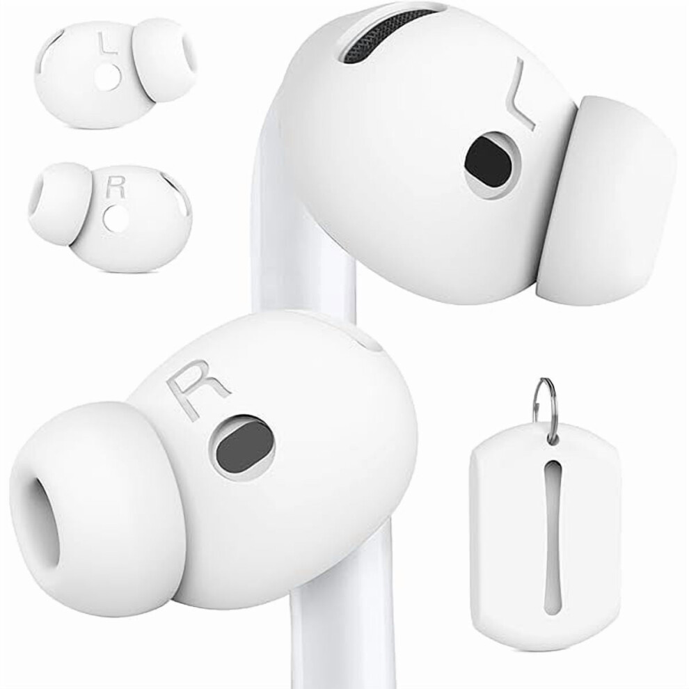 Silicone Ear Tips For Airpods 4 2 Pairs White 9097180096085