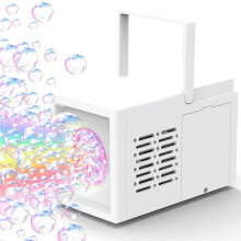 Fully Automatic Bubble Blowing Handheld Electric Bubble Machine Toy Outdoor Birthday Without Battery and Bubble Water B