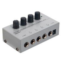 Amplificatore per Cuffie Stereo o A 4 Canali HA400 Amplificatore Audio Ultracompatto con Adattatore di Alimentazione Adattatore per Spina USA
