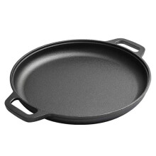 Multipurpose Cast Iron Pan Griddle Pan for Stovetop Round Frying Pan Nonstick Grill Pan Home Kitchen Outdoor Cooking