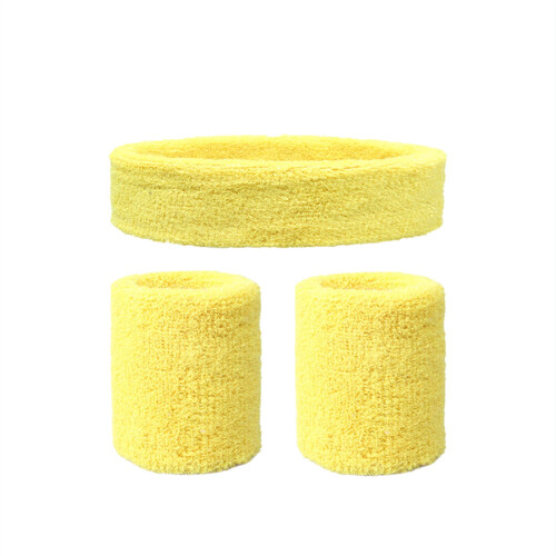 Ensemble bandeau et 2 bracelets de sport