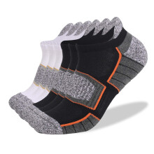 Men's And Women's Socks Sweat Absorbing 6PC Casual Thin Solid Color Breathable Sweat-Absorbing Athletic Short Socks