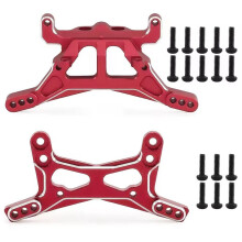 Stoßdämpfer-Set Aus Aluminiumlegierung für Losi 1/24 Micro-B 2WD LOS-1770S RC-Car Upgrade-Teile Rot