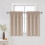 Cortinas Blackout Camel 42x36 polegadas, conjunto de 2, com bolso para varão 1