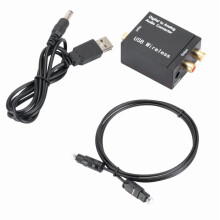 Convertitore audio da coassiale, fibra ottica, Toslink digitale a jack analogico da 3,5 mm per RCA, SPDIF, decoder audio digitale, amplificatore