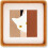 Walnut Wood Picture Frame 8x8 with 6x6 Mat 1