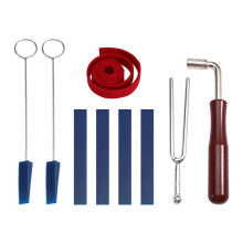 9Pcs Piano Tuning Kit Professional Piano Tuning Wrench Rubber Mutes Set Piano Tuner Tools Kit