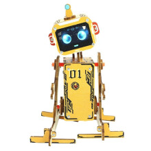 Zrób To Sam: Robotyka Naukowa, Drewniane Puzzle 3D, Zestawy Robotów Aktywowanych Głosem, Edukacyjne Klocki do Samodzielnego Montażu, Zabawki dla