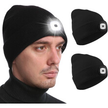 Lanternă frontală LED reîncărcabilă cu căciulă, hands-free