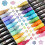 Λαμπεροί Μαρκαδόροι Doodle Outline Dazzles: Σετ 20 Χρωμάτων Μεταλλικών Στυλό Διπλής Γραμμής 1