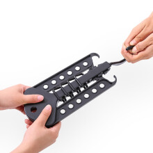 PP Folding Hanger with Rotating Hook, 13-Slot Rack
