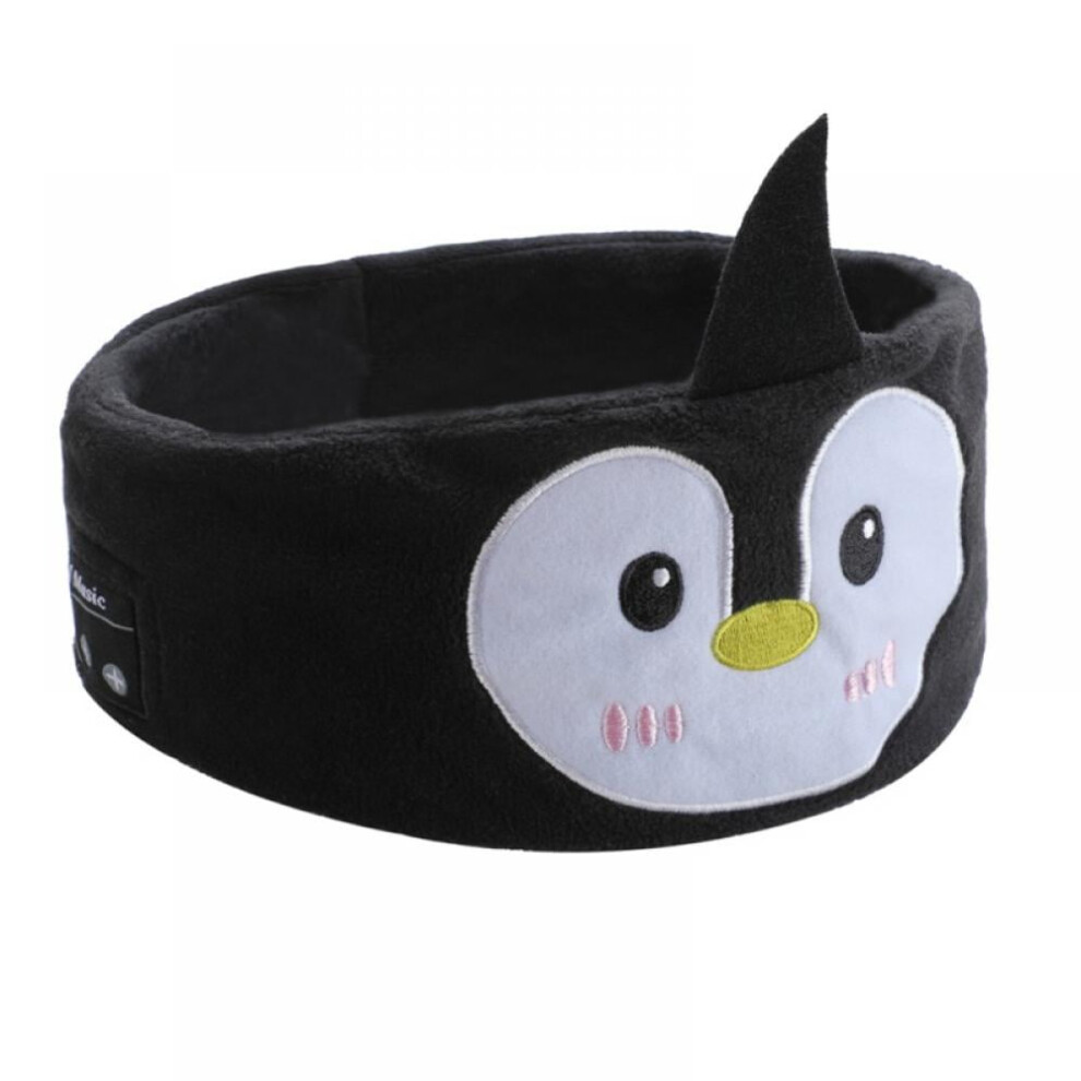 Wireless Bluetooth V5.0 Stereo Headset Cartoon Animal Headband Sleeping Aid Soft Sleep Eye Mask Eyepatch Music Calling Headphone 9448990468454