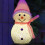 Warm White Snowflake LED String Lights, Battery Powered 1