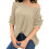 Hässliche Weihnachtspullover für Damen, modischer Langarm-Strickpullover mit schulterfreiem Oberteil, lässiges Top 1
