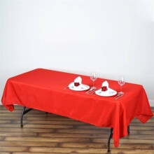 Red Rectangle Tablecloth 60 x 102 inches