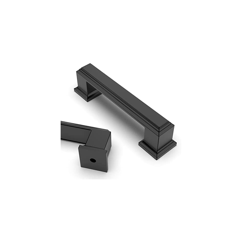 5 Pack 3 Inch(76Mm) Matte Black Kitchen Cabinet Handles Cabinet Pulls Kitchen Cabinet Hardware For Cupboard Drawer Pulls 9448990468928