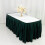 Jupe de table de banquet BalsaCircle 4,27 m x 74 cm en polyester vert chasseur 1