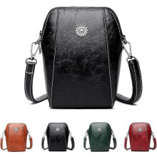 Dámska mäkká kožená taška na mobil, taška cez rameno, malé crossbody kabelky, kožené kabelky cez rameno