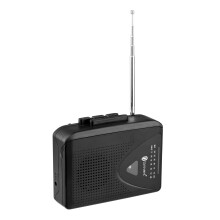 TONIVENT Cassette Player TON009, Auto Reverse & Stop, Stereo AM/FM Radio, 3.5mm Jack, Portable
