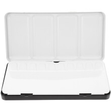 FRCOLOR Empty Black Metal Paint Case for Watercolor Artists Portable Sturdy Palette