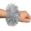 PET elastiske håndleddsblomster for cheerleading (sølv) 1