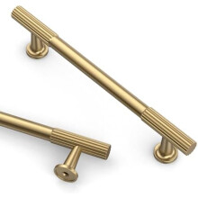 10 db-os, 5 hüvelykes (128 mm-es) pezsgőszínű bronz szekrényhúzók, konyhaszekrény fogantyúk, pezsgőszínű fiókos hardverek szekrényhez