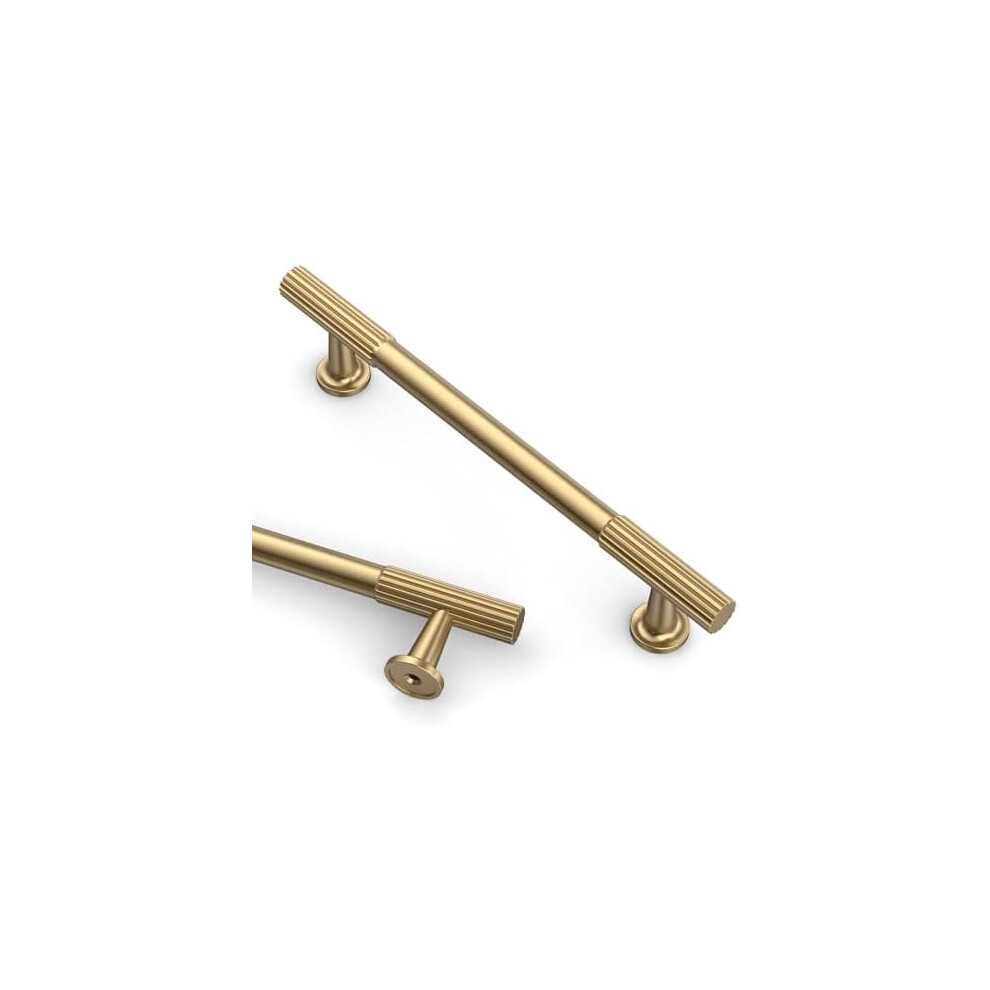10 Pack 5 Inch(128Mm) Champagne Bronze Cabinet Pulls Kitchen Cabinet Handles Champagne Drawer Hardware For Cupboard 9555307390497