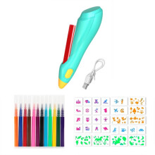 Electric Watercolor Spray Pen Children'S Hand-Painted Color Paintbrush Washable 12 Color Pen Washable Won'T Hands Dirty
