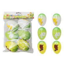 Décorations de Pâques, œufs de Pâques décoratifs colorés, lot de 6, idéal pour Pâques