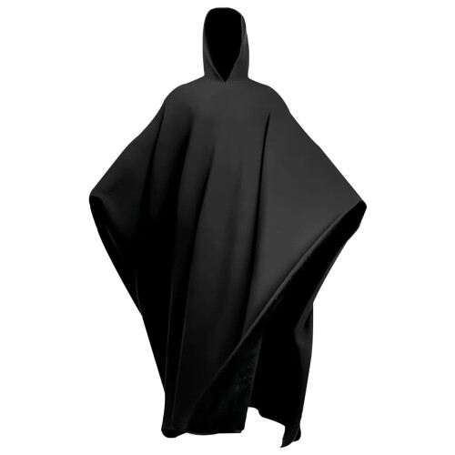 Υπερμεγέθης φορετή κουβέρτα με κουκούλα, Unisex πόντσο με μανδύα σε στιλ Arcane με