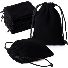 Bolsas de regalo de satén de 5" x 8", bolsas para joyas, bolsas con cordón para recuerdos de boda, baby shower, Navidad (paquete de 20 unidades)