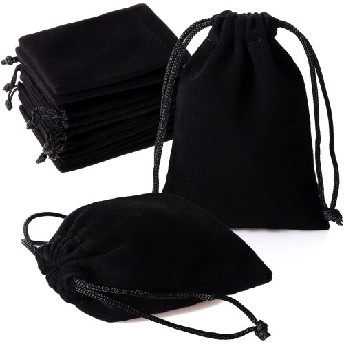 Satin Drawstring Gift Bags 10 x 15 cm, 20 Pack