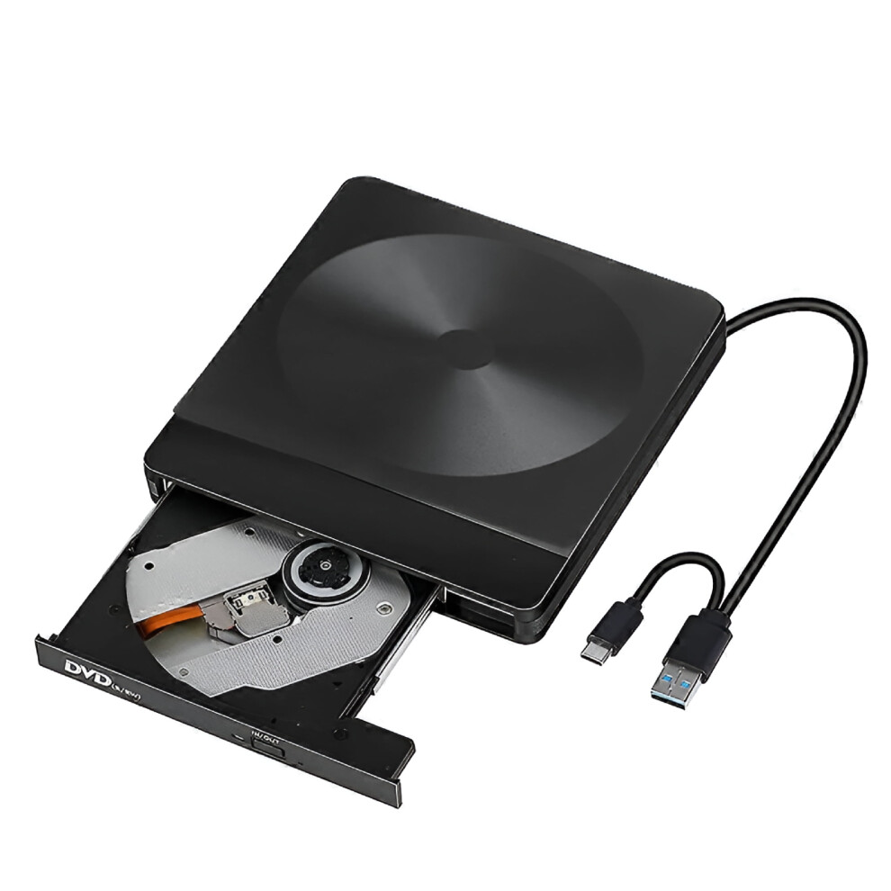 Portable External Blu-Ray Drive & Dvd Writer, Compatible With Windows Xp/7/8/10/Macos, Plug-And-Play Blu-Ray Burner 9555307390862