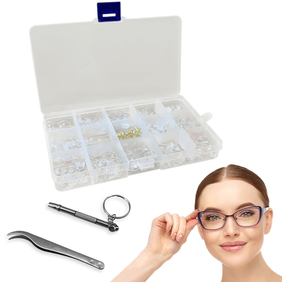 Eyeglass Nose Pads, Soft PVC Nose Pads, Transparent Nose Pads for Glasses Eyeglasses Sunglasses