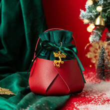 Sacs cadeaux de Noël en gros, sacs cabas en cuir, sacs cadeaux en velours pour la veille de Noël, sacs en tissu et velours pour les fruits et