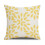 Conjunto de 4 capas de almofada decorativas com estampa geométrica, 45x45 cm (18x18 polegadas), cor amarela. 2