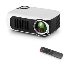 -Projektor, Tragbarer Heimkino-3D-LED-Videoprojektor, 4K- und 1080p-Gaming-Laserbeamer mit HD-Anschluss für TV-Box, US-Stecker