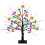 Black Light-Up Halloween Tree with Pumpkin, Spider & Bat 1