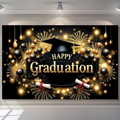 Congratulations Banner for Graduation Decorations