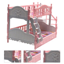 Hopet Doll Furniture Κουκέτα για Κούκλες με Συρόμενο Υπόστρωμα, Σκάλα, Ροζ, 22cm x 11.5cm x 14cm