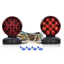 1Pair Magnetic Towing Light Tow Trailer Lights Brake Tail Signal 12 Volt Kit Led