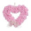 Rose Heart Wreath – Pink Plastic Decorative Wreath 1