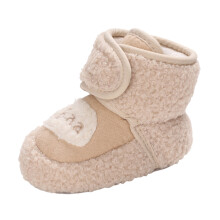 Kids' $10 Under Unisex Newborn Baby Cotton Booties Non-Slip Sole for Toddler Boys Girls Infant Winter Warm Fleece Cozy Socks Shoes Save Big