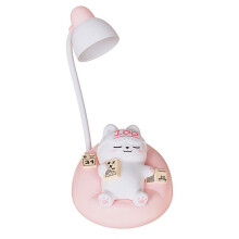 LED Desk Lamp Cat Dimming Reading Light 3 Lighting Mode USB Rechargeable Bedside Nightlight Portable Night Light B