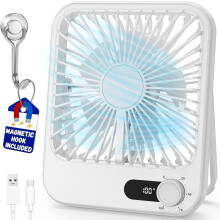 Ventilateur de voyage portable pour croisière, rechargeable, 100 vitesses réglables, compact et indispensable en cabine, à l'hôtel et pour dormir.